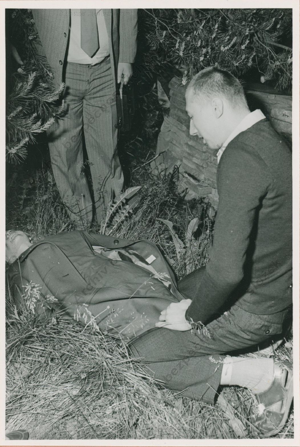 Zábery z reálnej rekonštrukcie vraždy v Brne, ktorá sa uskutočnila 29. 5. 1982