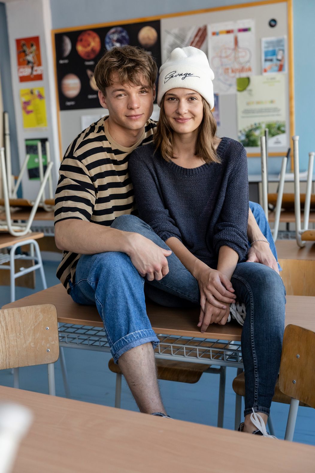 Jakub Švec a Kristína Spáčová v seriáli Pán Profesor