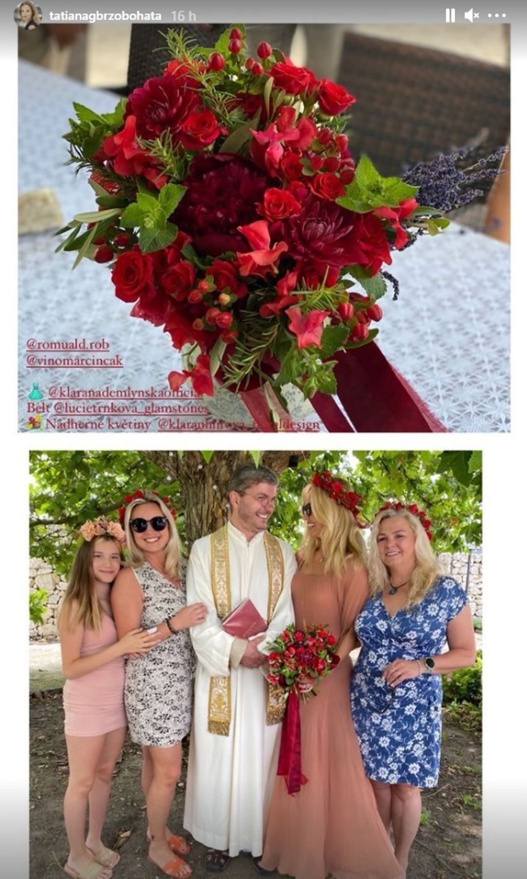 Obnovenie manželského sľubu Ondřeja a Taťány