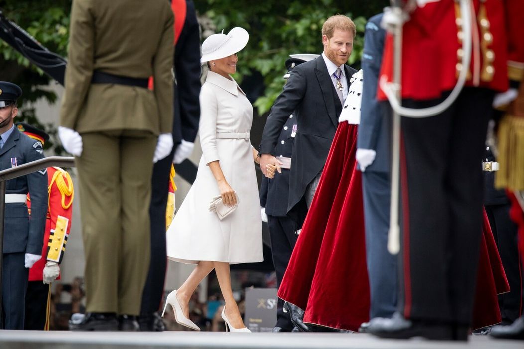 Meghan Markle a princ Harry na oslavách platinového jubilea kráľovnej