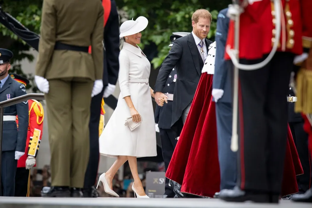 Meghan Markle a princ Harry na oslavách platinového jubilea kráľovnej