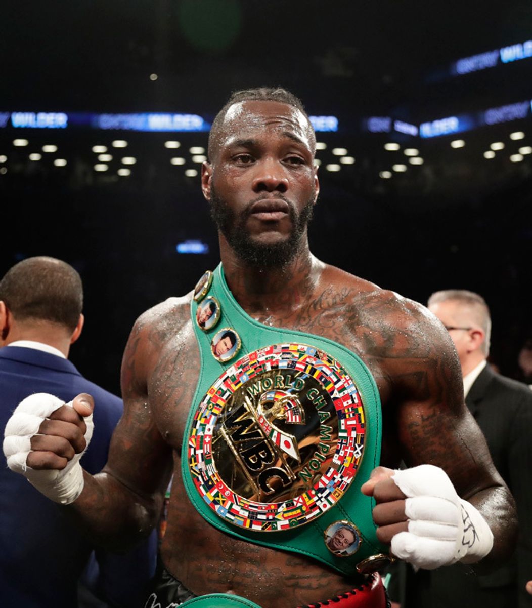Deontay Wilder s opaskom pre víťaza WBC.