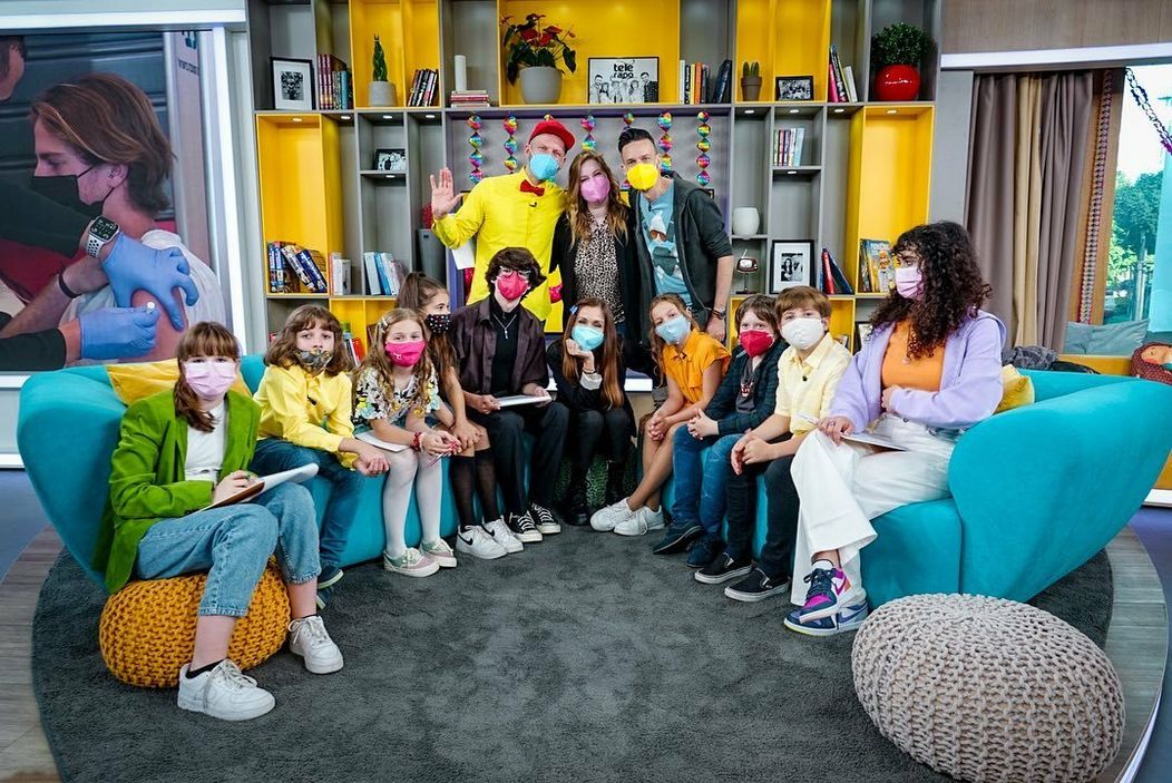 Miro Jaroš, Lenka, Roman a deti z Oteckov v Teleráne