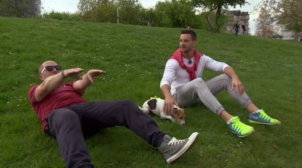 Sandy na nakrúcaní