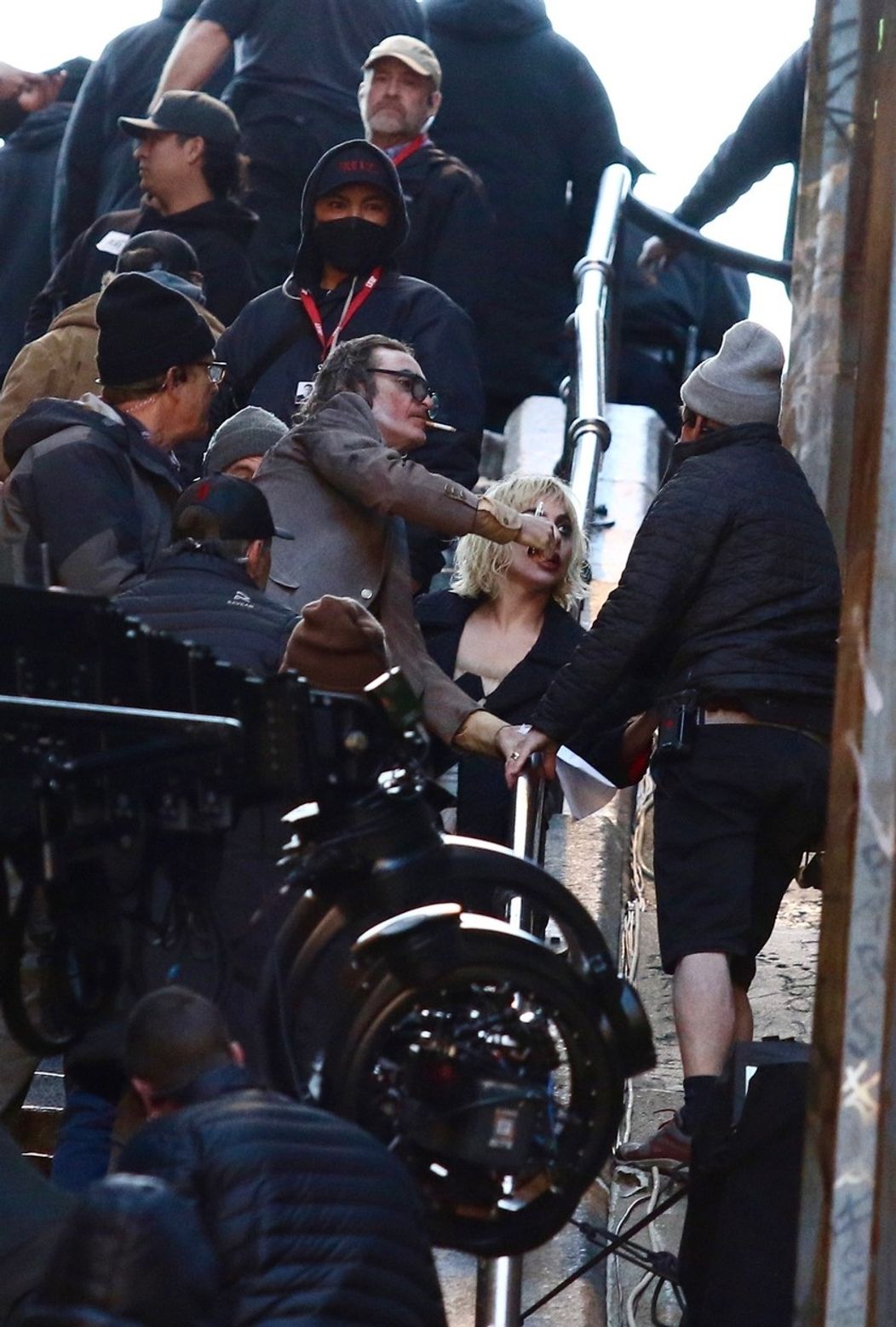 Lady Gaga a Joaquin Phoenix pár sekúnd pred incidentom