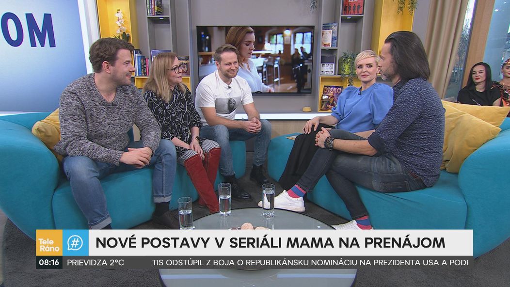 Marta Sládečková, Peter Brajerčík a Richard Autner v Teleráne