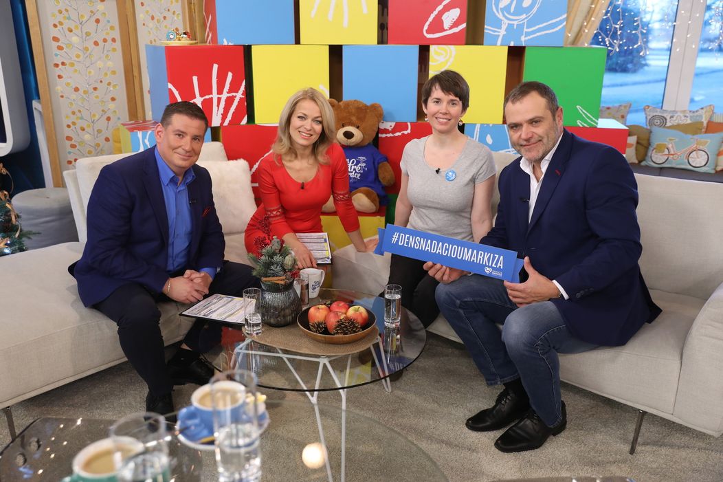 Deň s Nadáciou Markíza podporili aj Zuzka Štelbaská a Henrich Krejča. 
