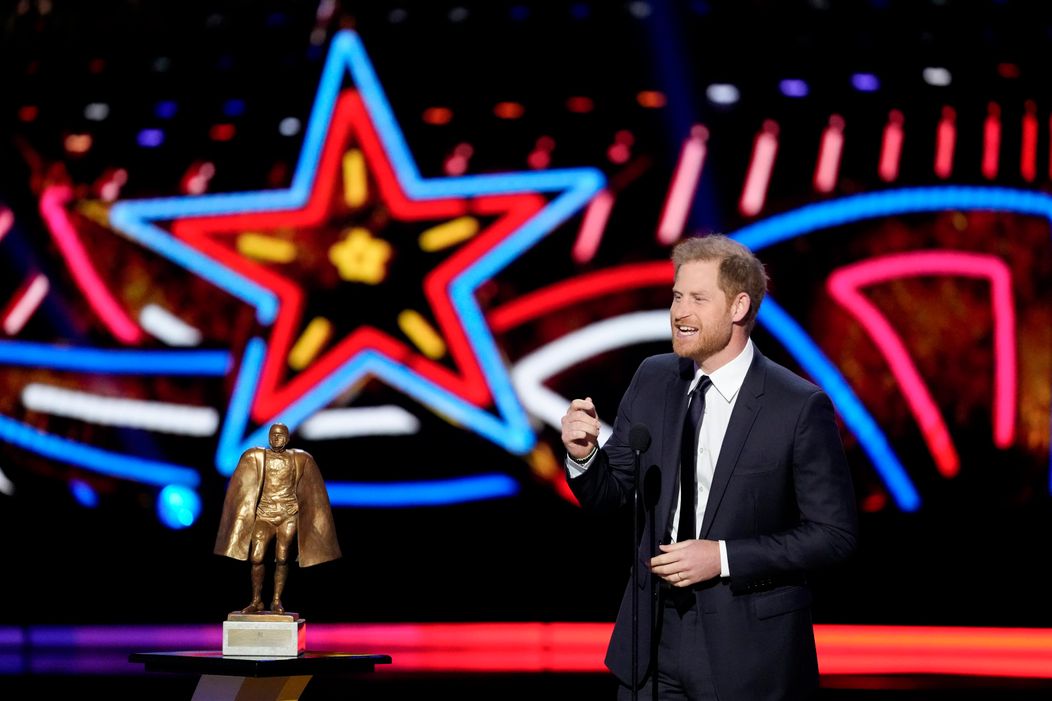 Princ Harry na odovzdávaní cien NFL