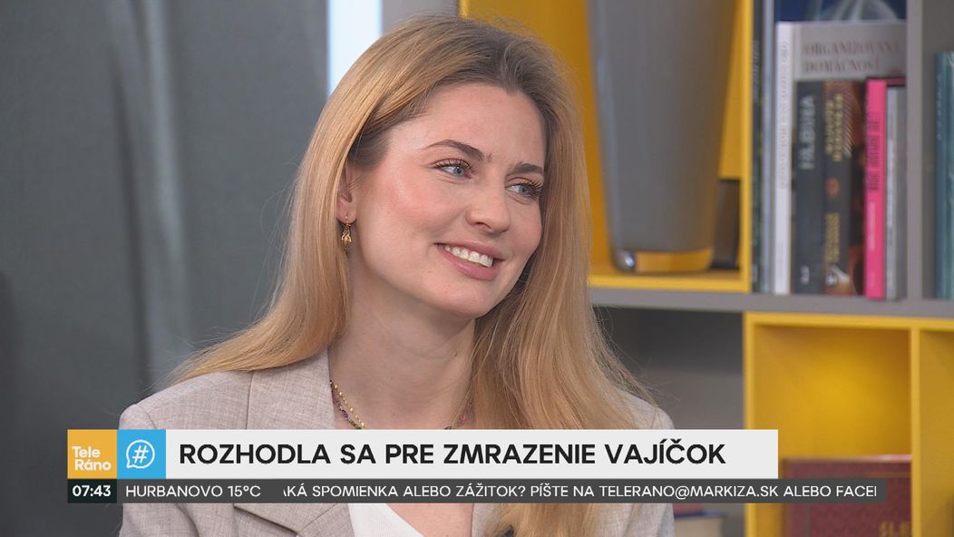 Moderátorka Becca sa rozhodla pre zmrazenie vajíčok