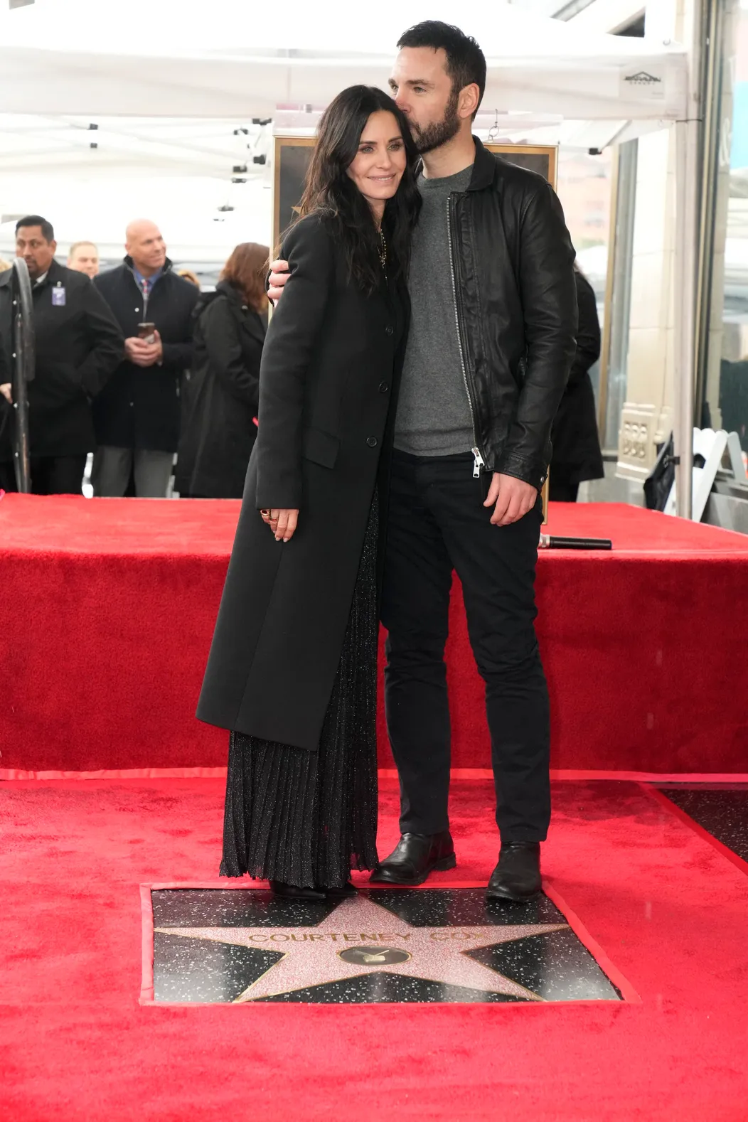 Courteney Cox na Hollywoodskom chodníku slávy s Johnnym McDaidom