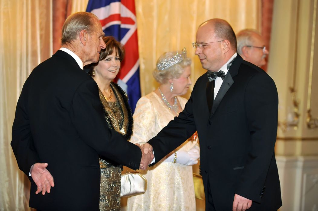 Princ Philip počas oficiálnej večer v bratislavskej Redute.