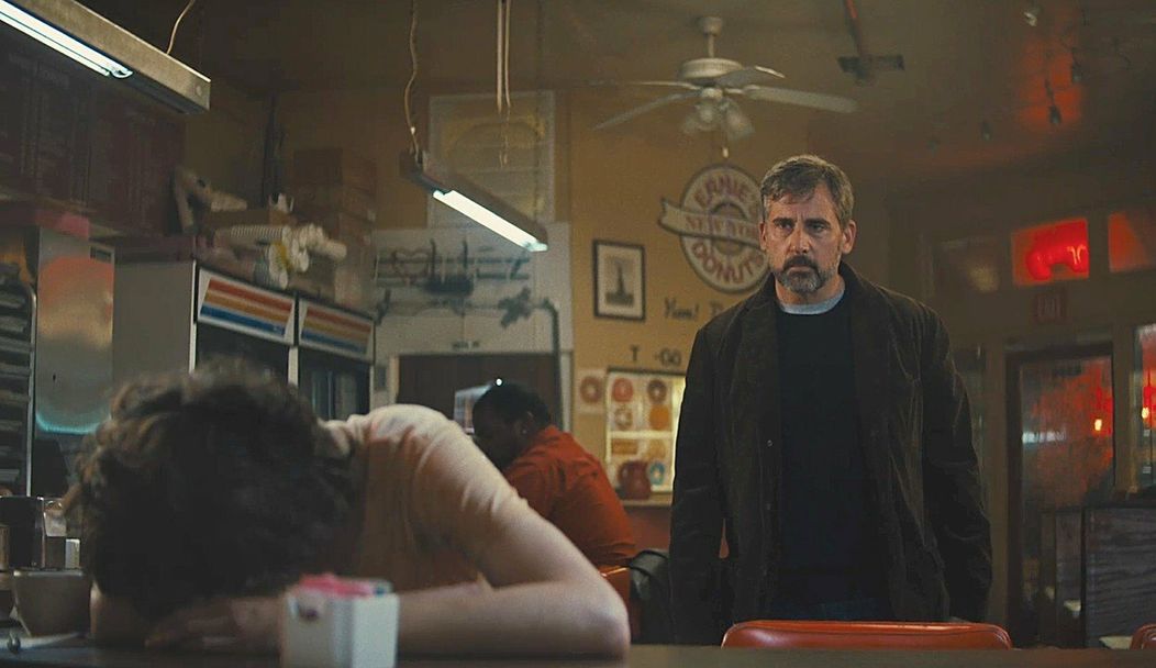Steve Carell a Timothée Chalamet vo filme Beautiful Boy