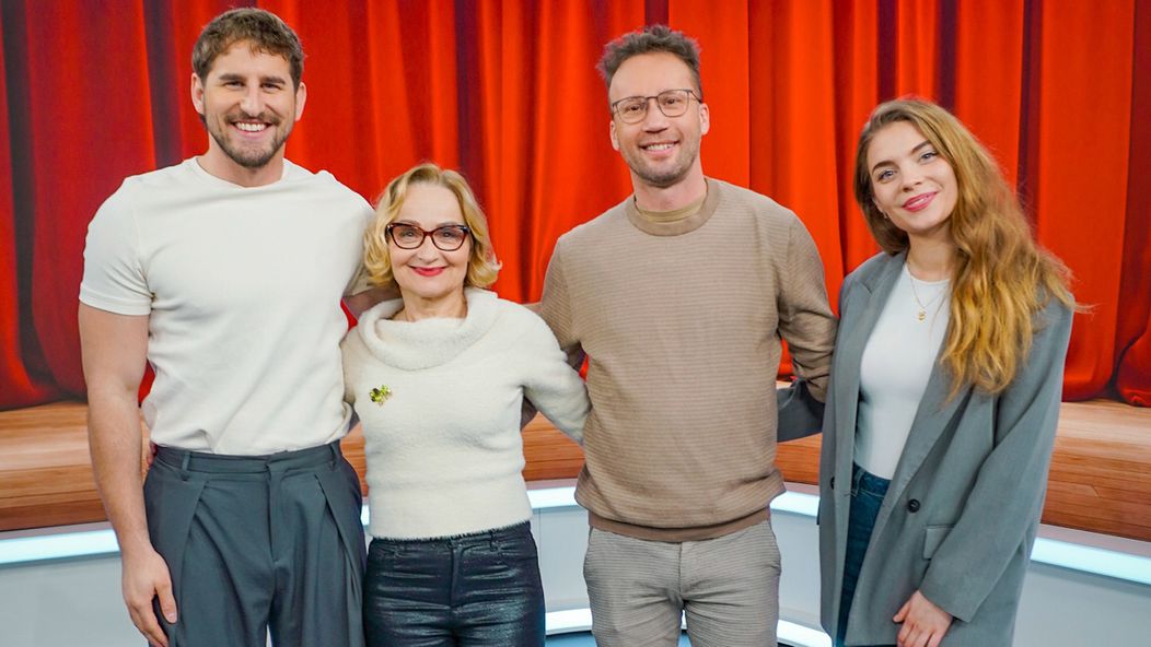 Marek Polomský, Oľga Belešová a Simona Ondrušková v relácii Teleráno