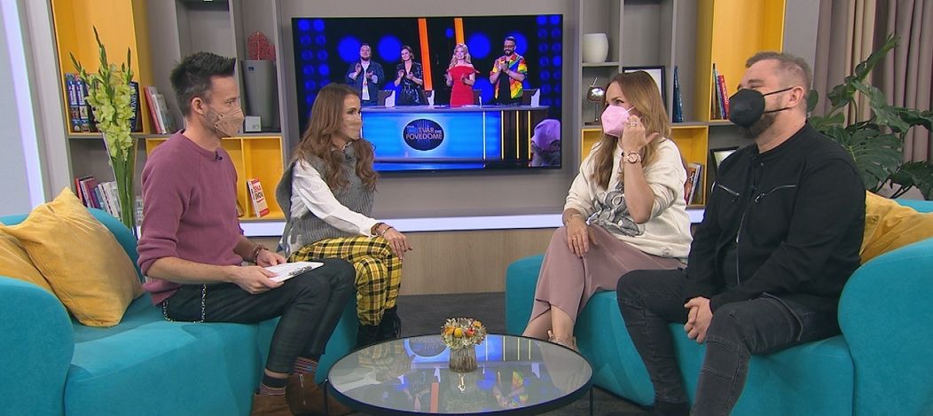 Herečka Zuzka Kubovčíková Šebová a spevák Mário „Kuly“ Kollár boli hosťami v Teleráne.