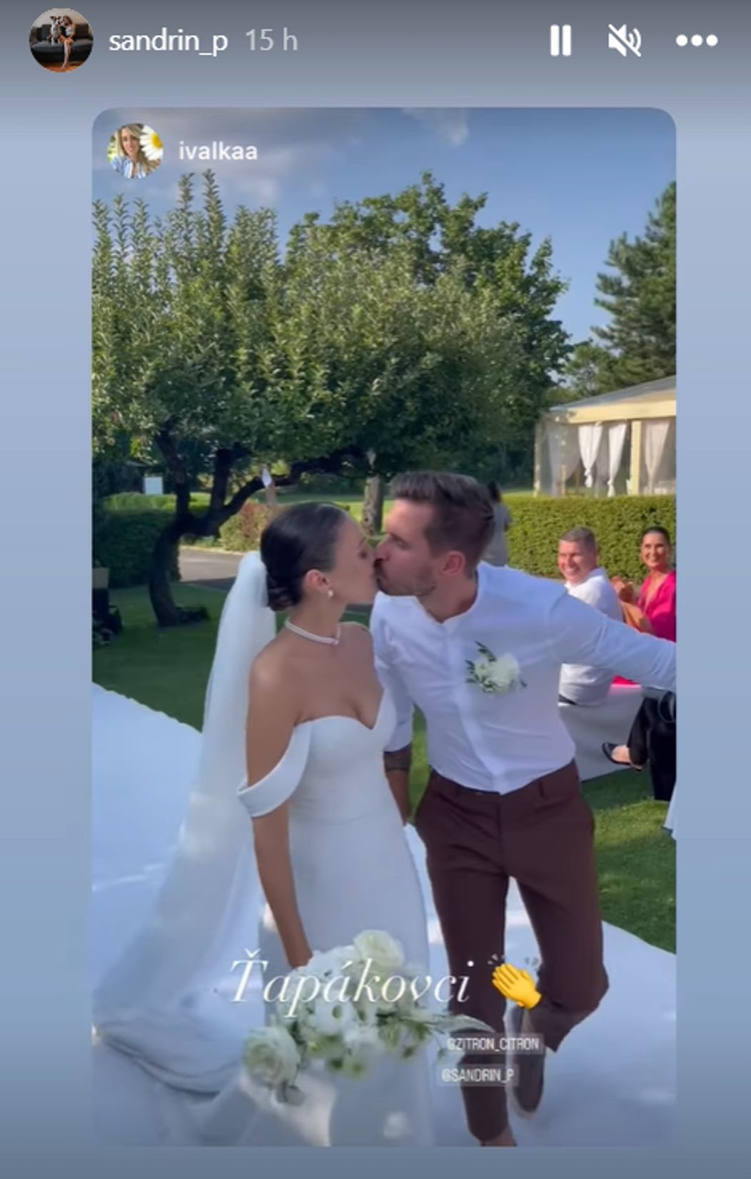 Jakub Zitron Ťapák sa oženil