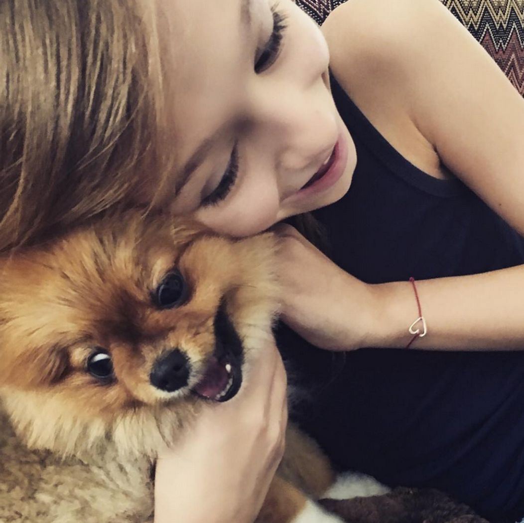 Dcéra Dary Rolins - Lola - s ich mini špicom menom Foxy