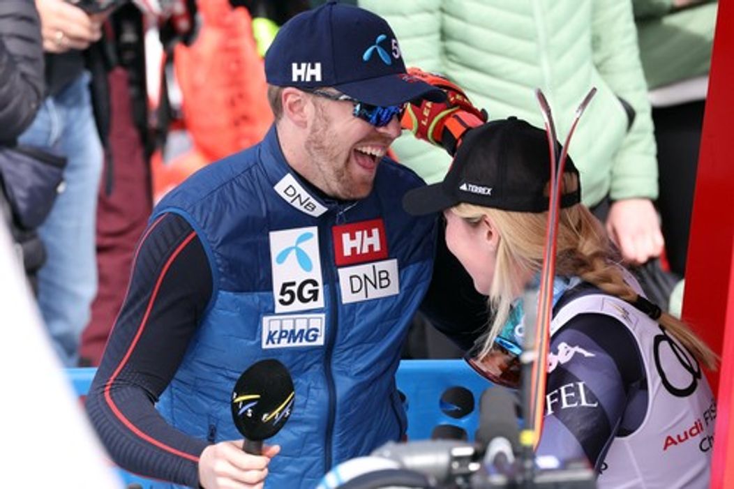 Mikaela Shiffrinová a Aleksander Aamodt Kilde