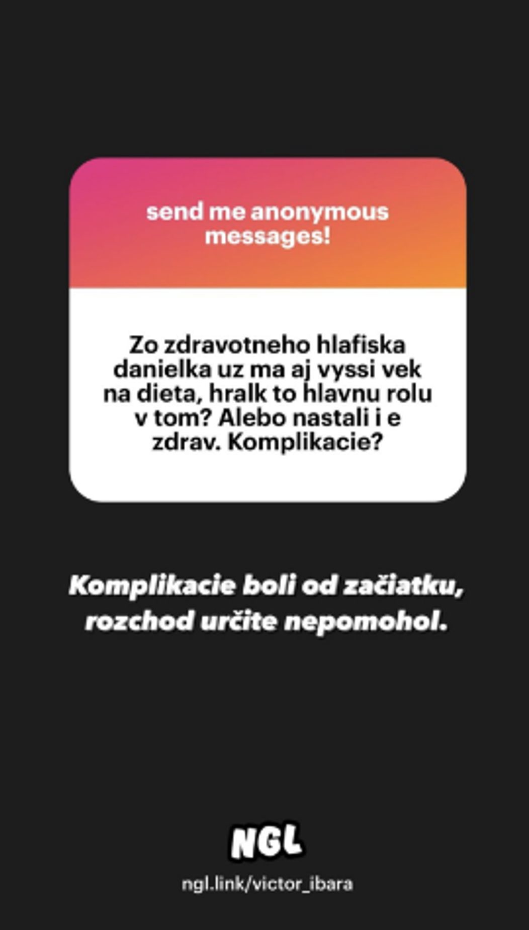 Victor Ibara prehovoril o súkromí