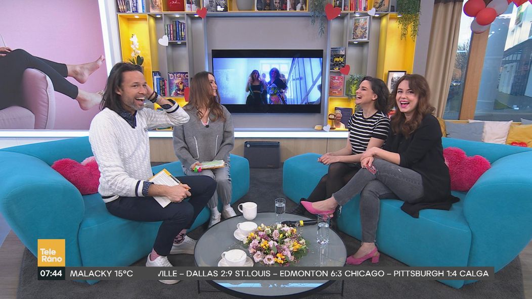 Dominika Kavaschová a Andrea Bučko v Teleráne