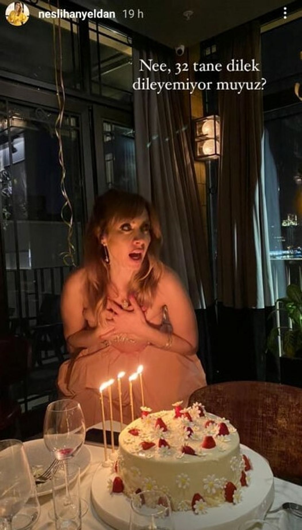Narodeninová oslava herečky Neslihan Yeldan