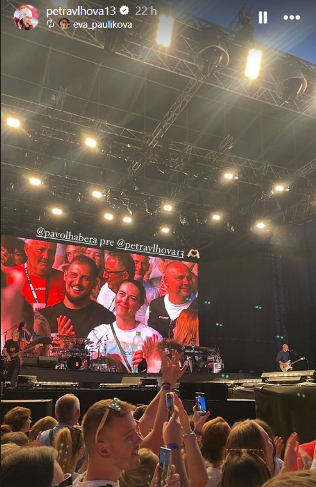 Petra Vlhová si užila koncert Pavla Haberu