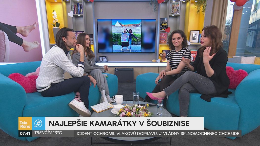 Dominika Kavaschová a Andrea Bučko v Teleráne