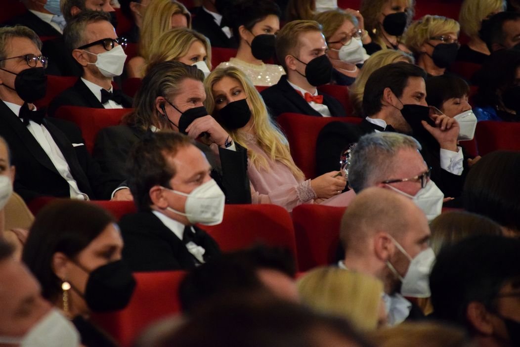 Ethan Hawke na záverečnom ceremoniáli 55. ročníka MFF KV