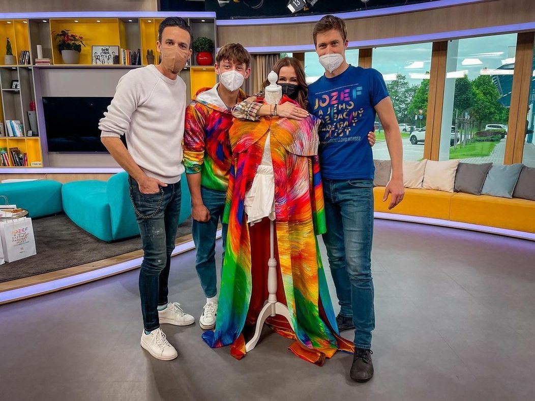 Martin Klinčúch, Juraj Ďuriš a Lenka s Romanom v Teleráne