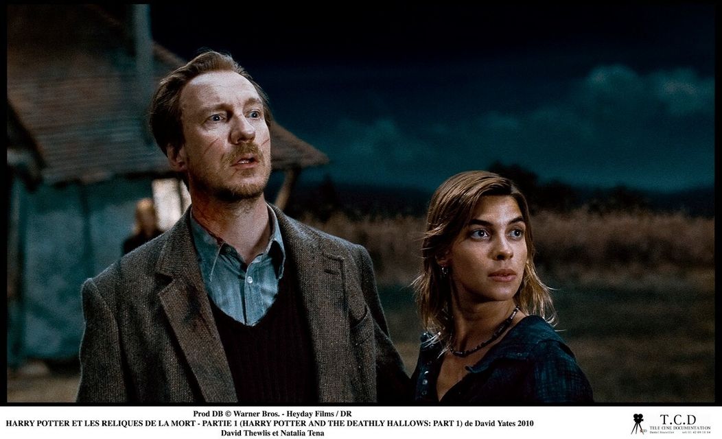 David Thewlis a Natalia Tena vo filme Harry Potter a Dary smrti II