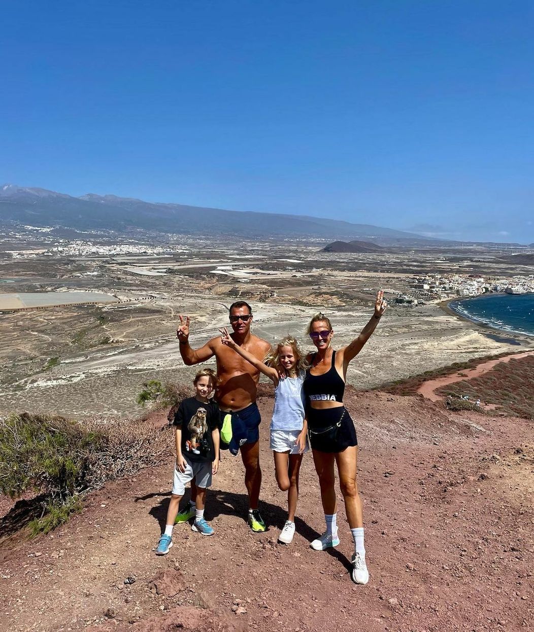 Zuzana Belohorcová s rodinou