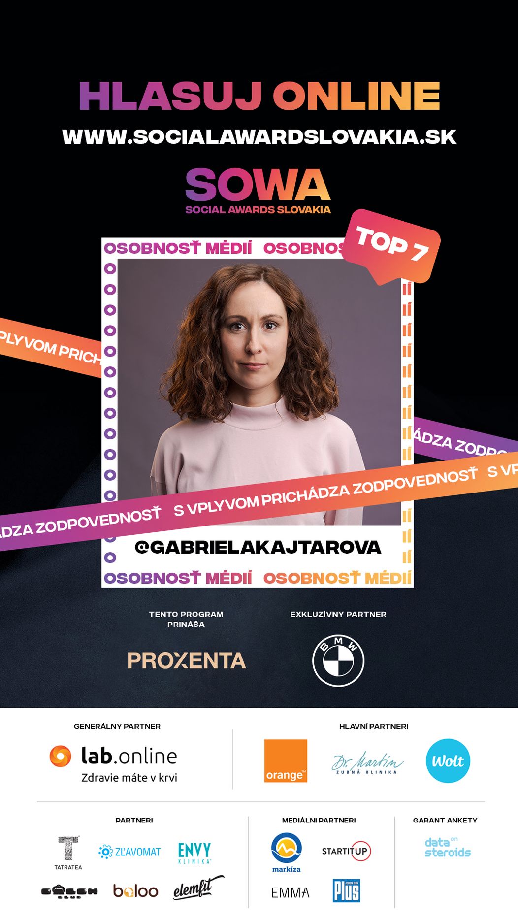Hlasujte za Gabrielu Kajtárovú v druhom kole SOWA