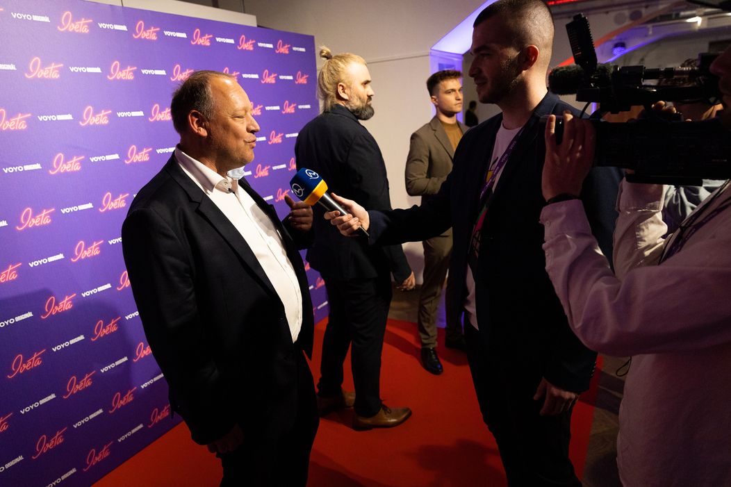 Riaditeľ TV Markíza Matthias Settele na premiére minisérie Iveta