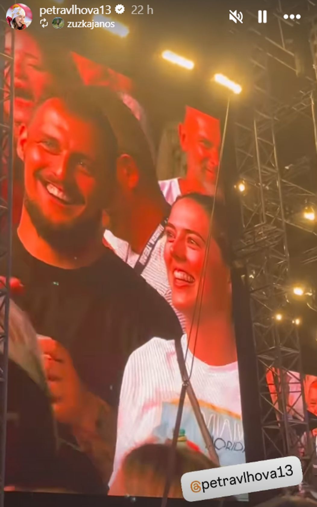 Petra Vlhová si užila koncert Pavla Haberu