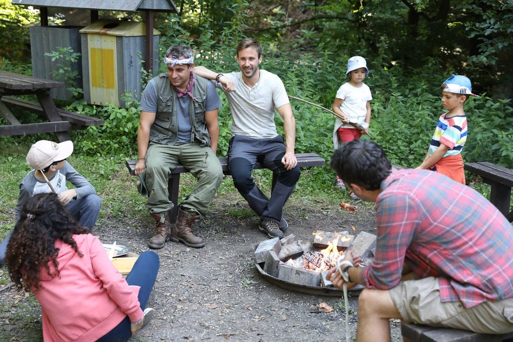 Oteckovia s deťmi strávili víkend na Tomášovej chate.