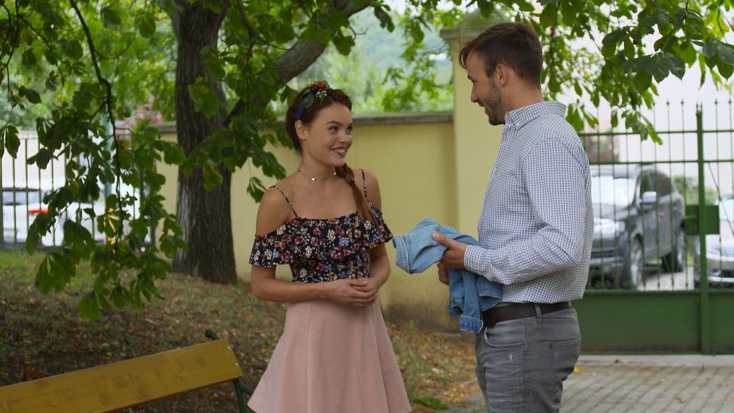 Petra s Marekom pred pôrodom Marečka.