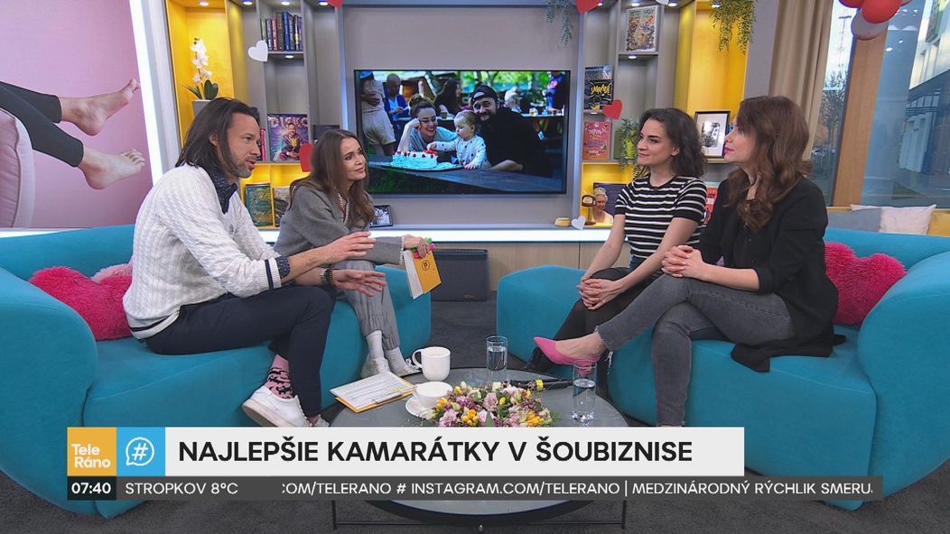 Dominika Kavaschová a Andrea Bučko v Teleráne