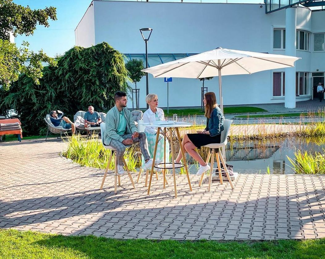 Erika s Kvetkou a Tomášom v Teleráne