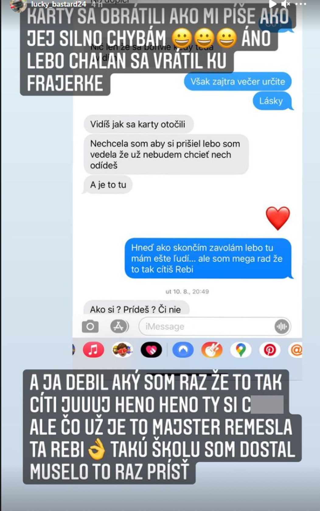 Takto Heňo opísal rozchod s Rebekou