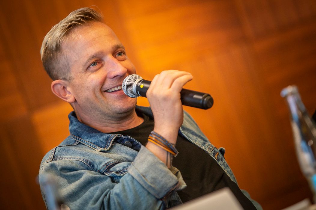 Martin Kocián na tlačovej konferencii v Bratislave