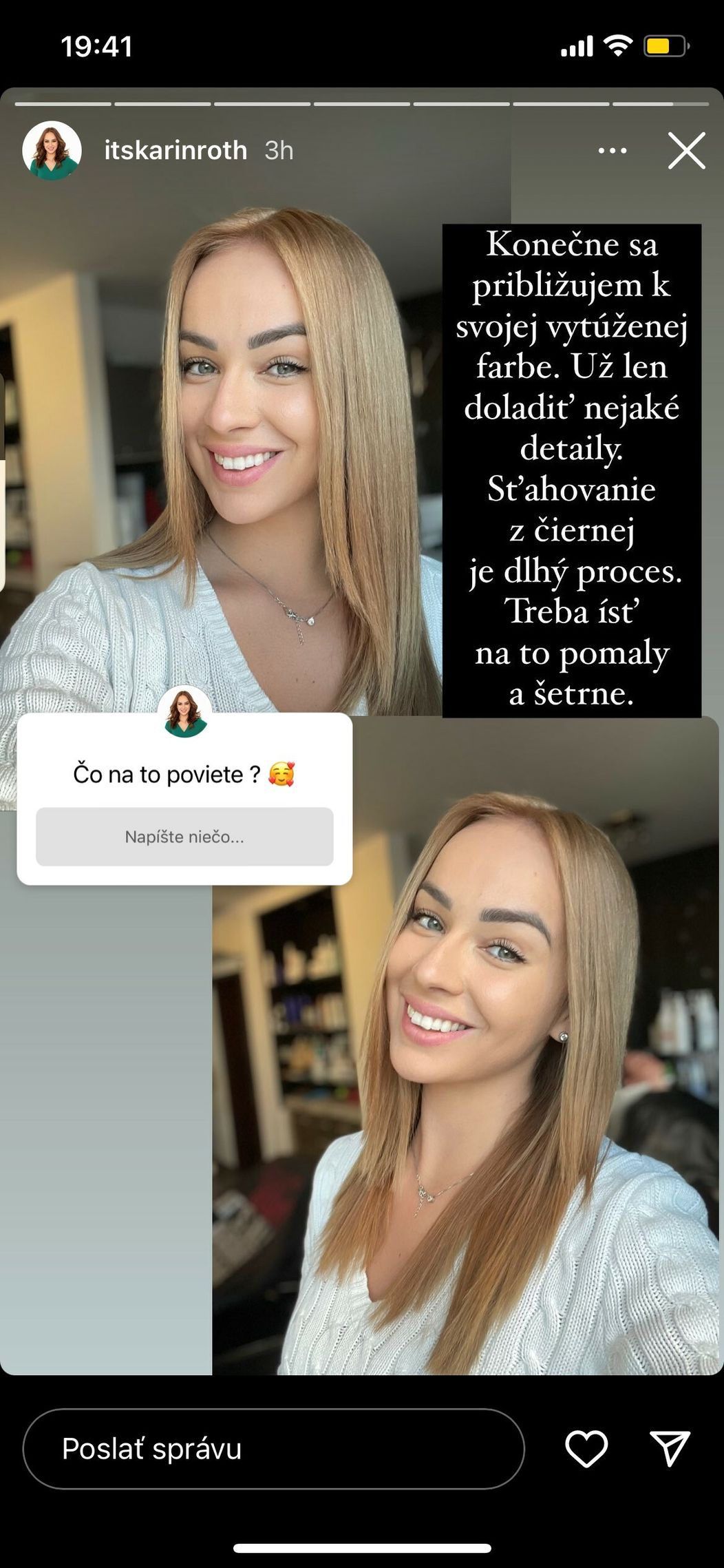 Karin zatúžila po zmene