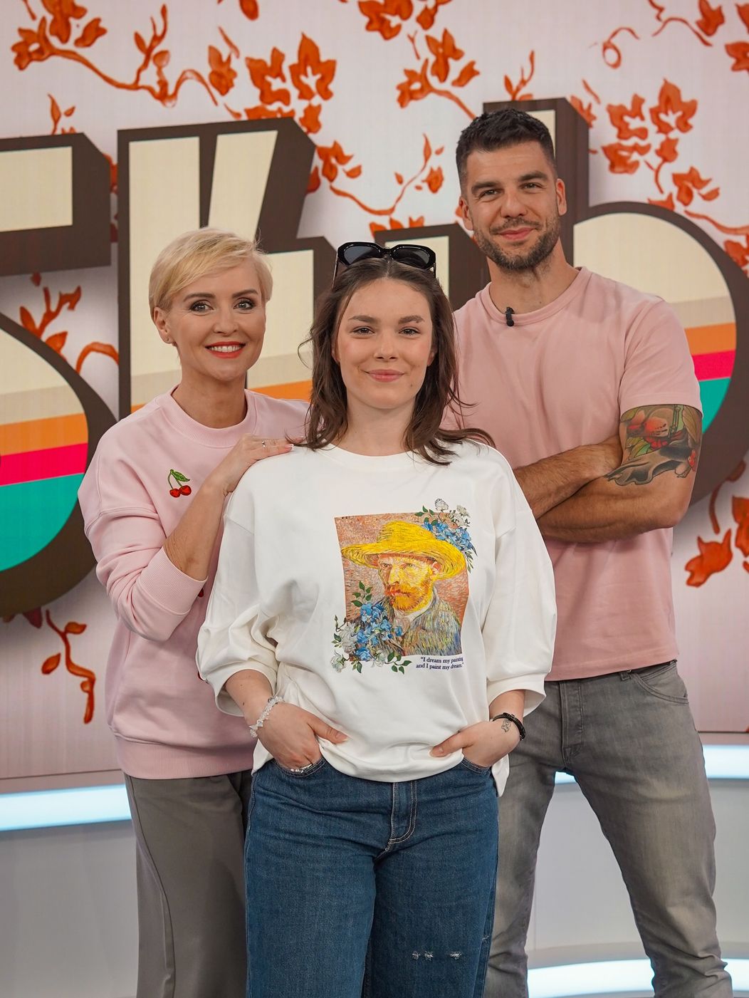 Kveta Horváthová, Paula Lopatovská a Tomáš Juríček v relácii Teleráno