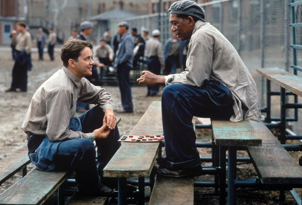 Tim Robbins a Morgan Freeman