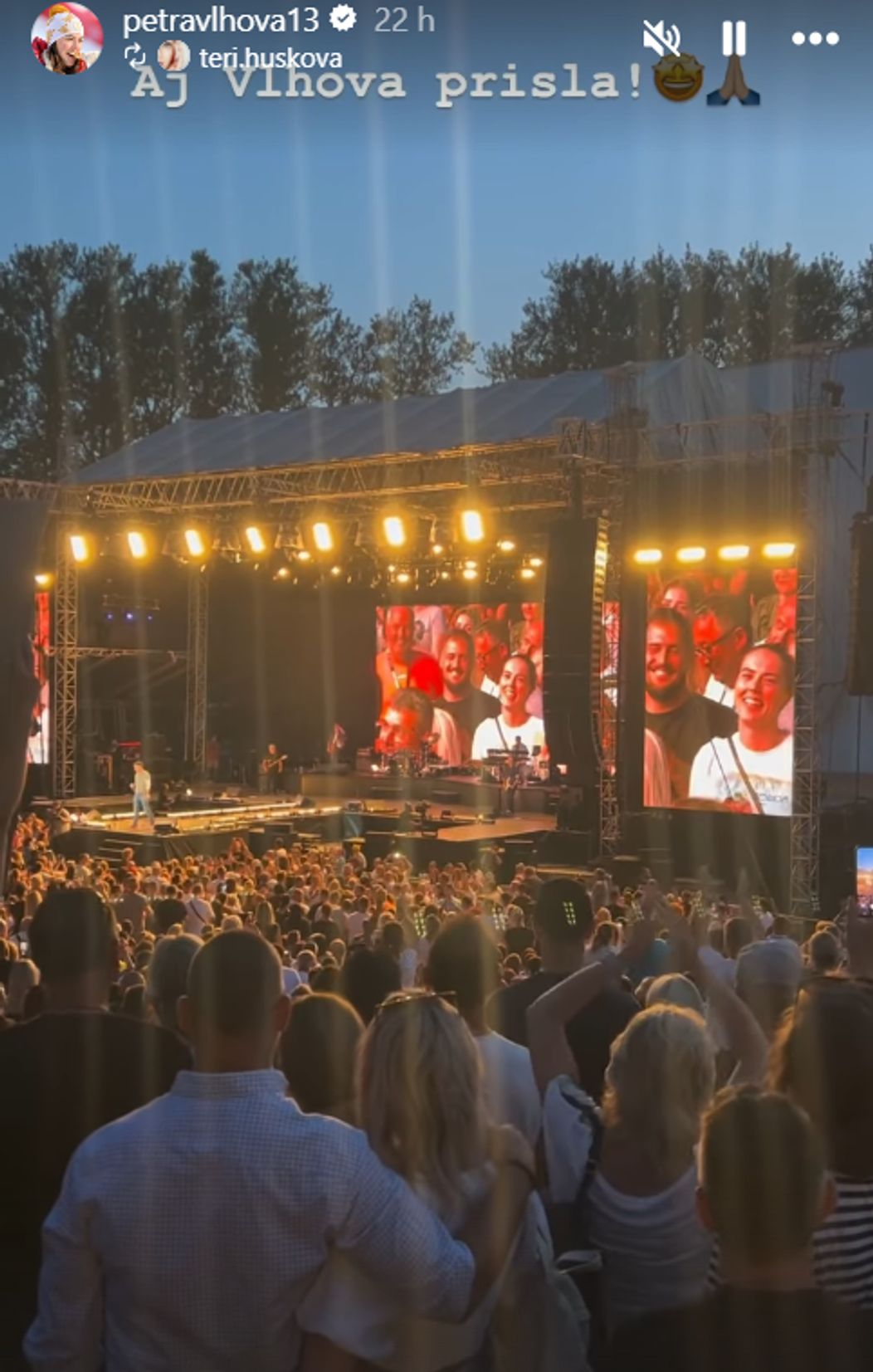Petra Vlhová si užila koncert Pavla Haberu