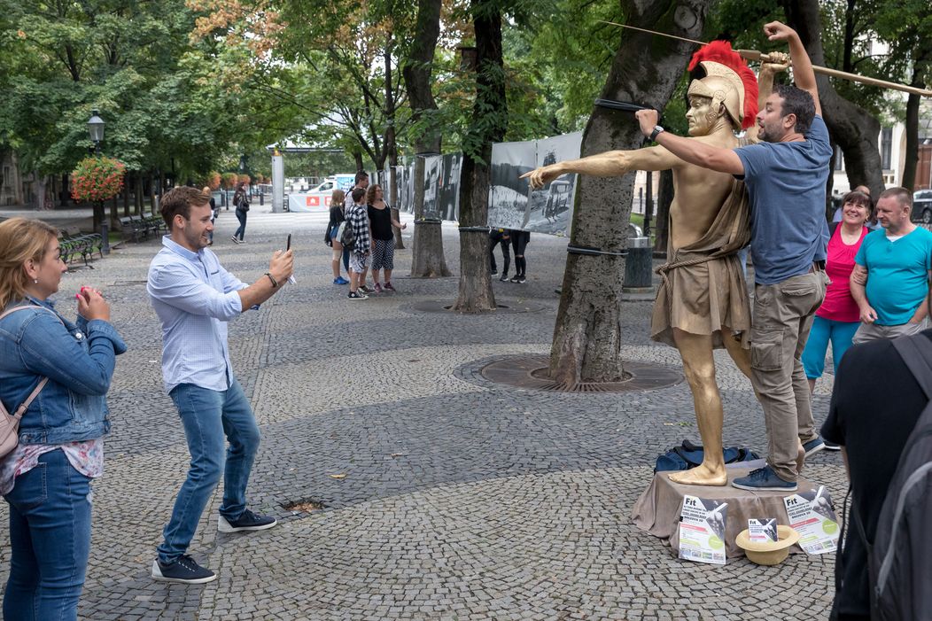 Marek Fašiang, Vlado Kobielsky a Janko Koleník na nakrúcaní