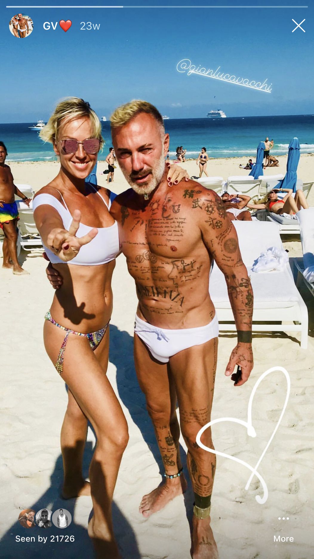 Zuzana Belohorcová a Gianluca Vacchi