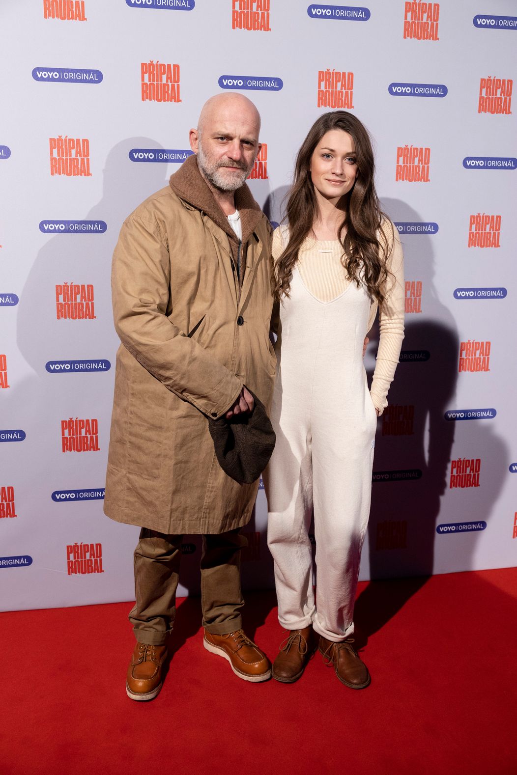 Hynek Čermák a jeho manželka Veronika Čermák Macková na premiére minisérie Prípad Roubal