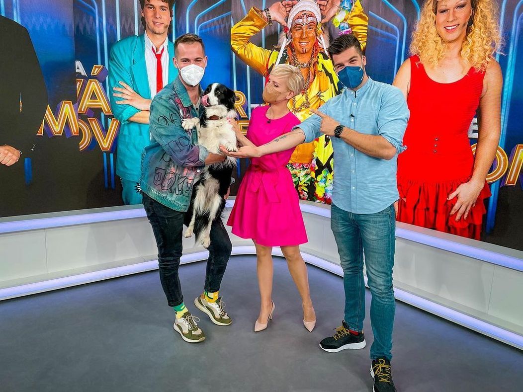 Fero Joke v Teleráne s Kvetkou, Tomášom a Ťapkou
