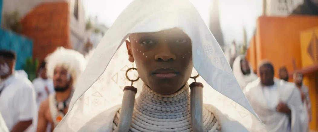 Záber z filmu Čierny panter: Navždy Wakanda