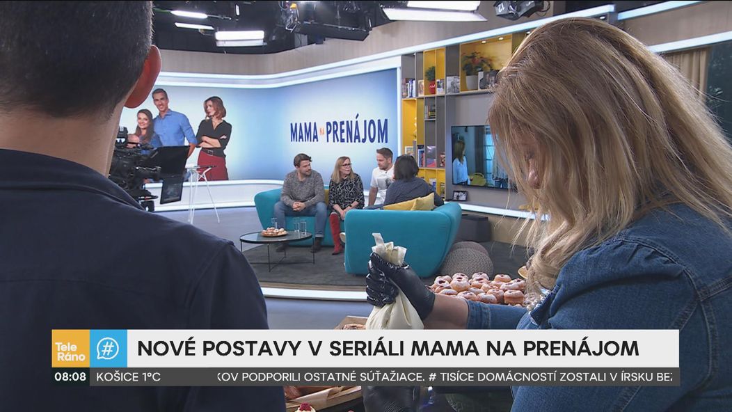 Marta Sládečková, Peter Brajerčík a Richard Autner v Teleráne
