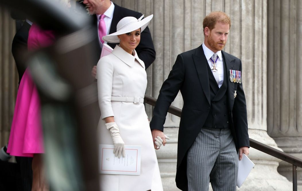 Meghan Markle a princ Harry na oslavách platinového jubilea kráľovnej